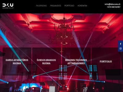 www.disco4u.lt  Garso aparatūros ir šviesos efektų nuoma – Disco4u – Pagrindinis
