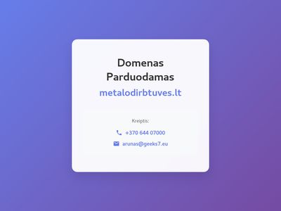 metalodirbtuves.lt