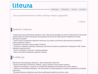 Virtualus serveris: www.liteura.eu  www.liteura.eu