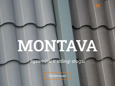 Plieniniai stogai ir jų priedai  – kontaktai  www.montava.eu