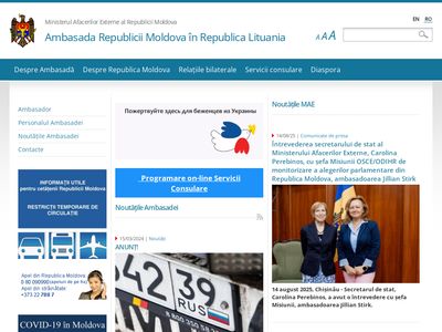 Ambasada Republicii Moldova în Republica Lituania  www.lituania.mfa.