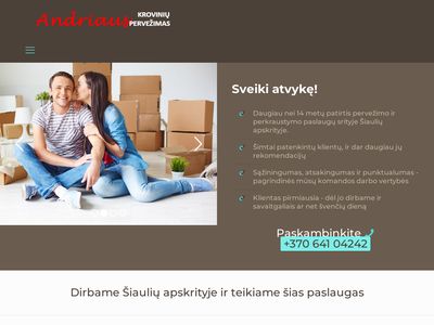 Andriaus krovinių pervežimas  www.pervezimas.eu
