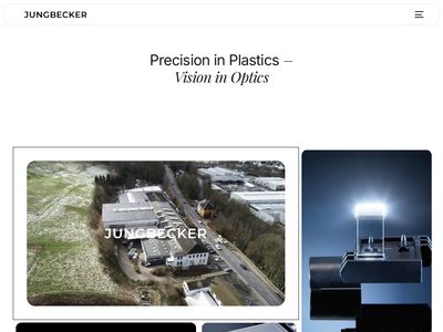 Jungbecker. Enlightening Solutions – Home  www.jungbecker.de