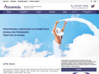 Astrameda – Apie mus, medicinos ir kosmetikos įranga. Prekyba ir
