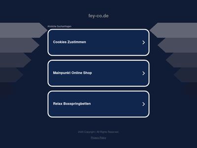 Fey & Co Schlafkomfort: Startseite  www.fey-co.de