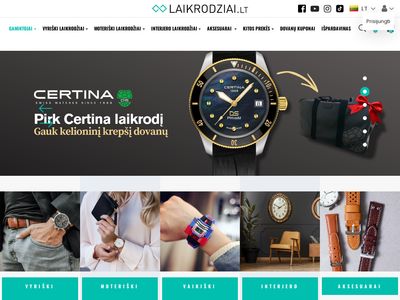 Laikrodžiai – Laikrodziai.lt  www.laikrodziai.eu
