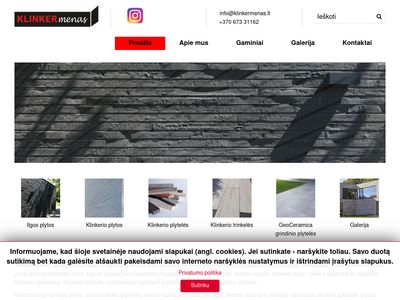 klinkermenas.lt  Klinkeris – Klinkerio Plytos – Klinkerio Plytelės | Klinkermenas.lt