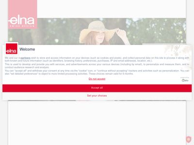 Elna – Welcome  www.elna.com
