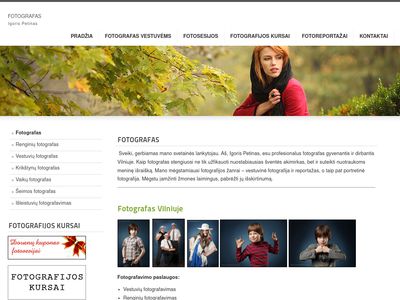 Fotografas Vilniuje. Fotografo paslaugos.  www.fotografas.name