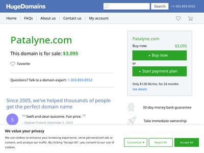 HugeDomains.com – Patalyne.com is for Sale (Patalyne