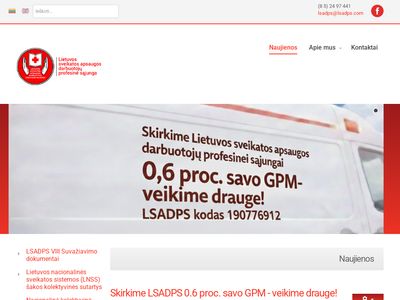 Naujienos – LSADPS  www.lsadps.lt
