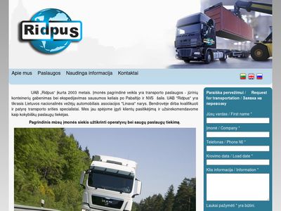 Lietuviškai – UAB "Ridpus"  www.ridpus.lt