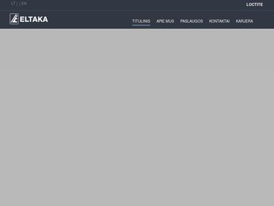 Eltaka – Apie mus  www.eltaka.lt