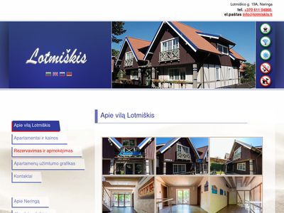 Kambarių nuoma Nidoje – Apie vilą Lotmiškis  www.lotmiskis.lt
