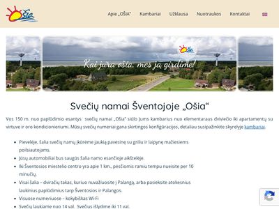 Poilsis Šventojoje poilsinėje "OŠIA"  www.osia.lt