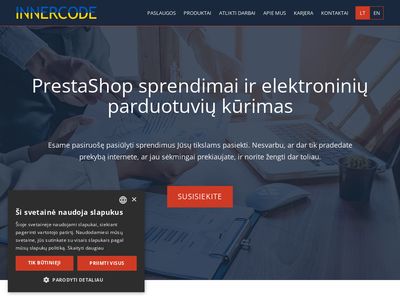 Internetinių svetainių ir elektroninių parduotuvių kūrimas –