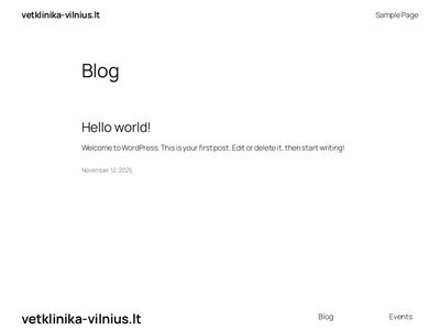 Vaidos veterinarijos klinika Vilniuje – vetklinika-vilnius.lt