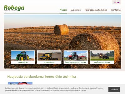 Robega – prekyba žemės ūkio technika  www.robega.lt