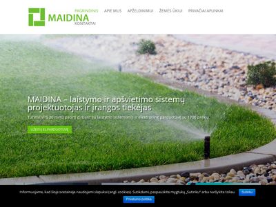 MAIDINA – efektyvių laistymo sistemų specialistas. Tavo asmeninis