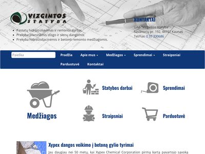 Vizgintos statyba  vizginta.lt