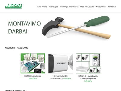 Audionas.lt – HD vaizdo stebėjimo sistemos	  www.audionas.lt
