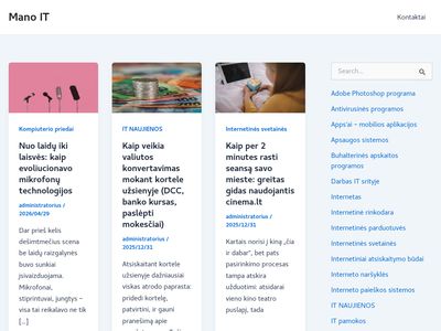 IT naujienos – internetas, kompiuterių apžvalgos – Mano IT