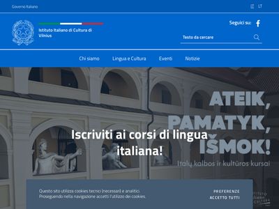 Italų kultūros institutas Vilniuje
www.iicvilnius.esteri.