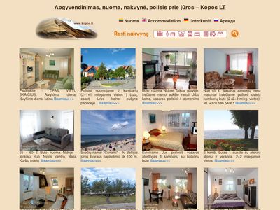Apgyvendinimas, nuoma, nakvyn