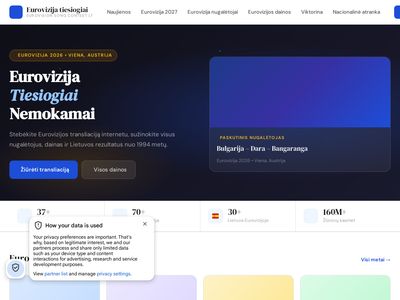 Eurovizija Tiesiogiai – Žiūrėk Internetu Nemokamai