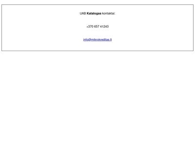 Mikrokreditas internetu ar sms’u !  www.mikrokreditas.lt