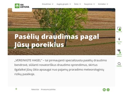 Vereinigte Hagelversicherung VVaG: Start  www.vereinigte-hagel.lt