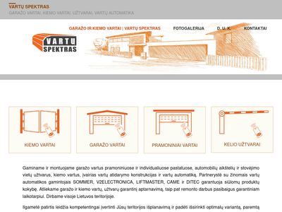 Vartų spektras – Sekciniai garažo ir pramoniniai vartai, kiemo