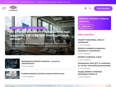 Dirbtinio intelekto mokymai 2025, Chat GPT kursai ➡️ AI seminarai
