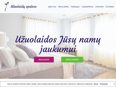 Užuolaidų salonas Kaune "Užuolaidų spalvos&quot