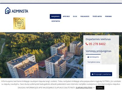 ADMINSTA lt – Home  www.adminsta.lt
