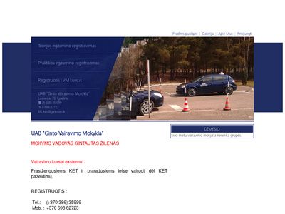 UAB „Ginto Vairavimo Mokykla”  www.gintovm.lt