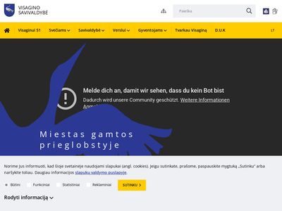 Visagino savivaldybė  www.visaginas.lt