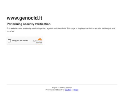 Lietuvos gyventojų genocido ir rezistencijos tyrimo centras – Genocid