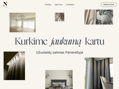 Kas mes? – Niuansai – užuolaidiniai audiniai, siuvimo aksesuarai,