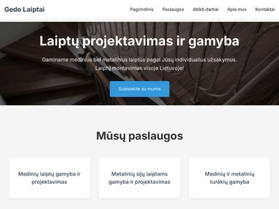 GedoLaiptai.lt – Laiptai į svajonių išsipildymą | Galime pasiū
