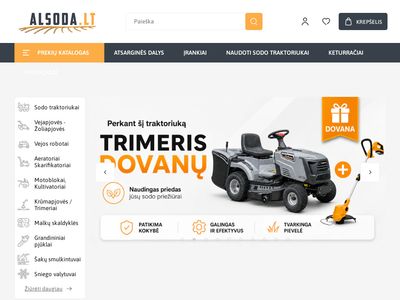 Sodo, miško, technika, dalys i n t e r n e t u  www.alsoda.lt