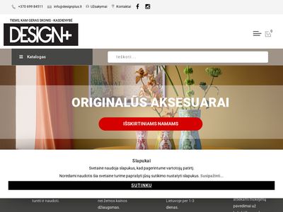 Design+ išskirtinio dizaino ir kokybės interjero aksesuarai ir
