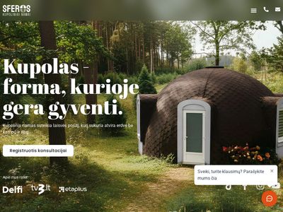 Sferos.lt | Modernūs kupoliniai namai | Šiuolaikiniai NT sprendimai