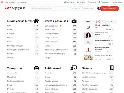 Skelbimai: Begalybe.lt – nemokamų skelbimų portalas Lietuvoje