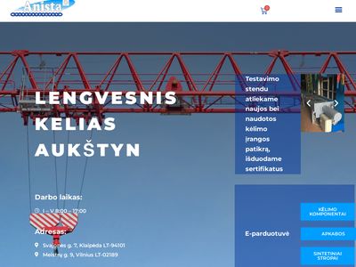 Kėlimo ir tvirtinimo įranga | UAB "Anista&quot
