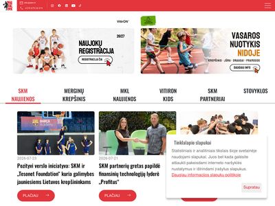 Sostinės krepšinio mokykla, Vilnius  www.skm.lt