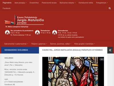 Kauno Pal. Jurgio Matulaičio (Eigulių) parapijos gyvenimas