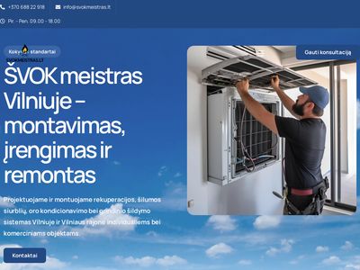 Pradžia – ŠVOK Meistras – Šildymo, Vėdinimo ir Kondicionavimo