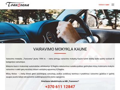Transvena – Vairavimo mokykla Šilainiuose, Kaune  www.transvena.lt