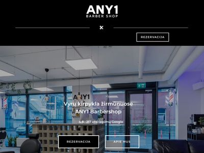 ANY1 Barbershop – vyrų kirpykla žirmūnuose – Vilnius